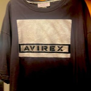 Avirex designer shirt 3xl black and gray
